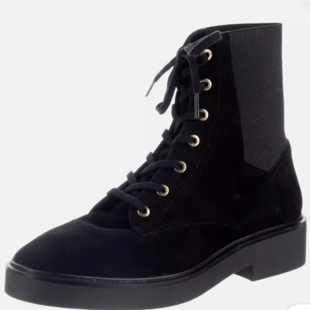 Stuart Weitzman Henley Suede Combat Boots